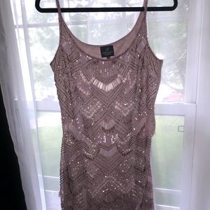 Adrianna Papell Short Dress- Purple